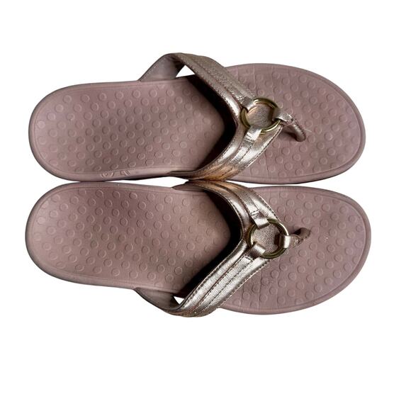 VIONIC Women's Size 9 Tide Aloe Post Sandal Orthotic Shoe Thong Flip Flop Pink - Picture 1 of 9